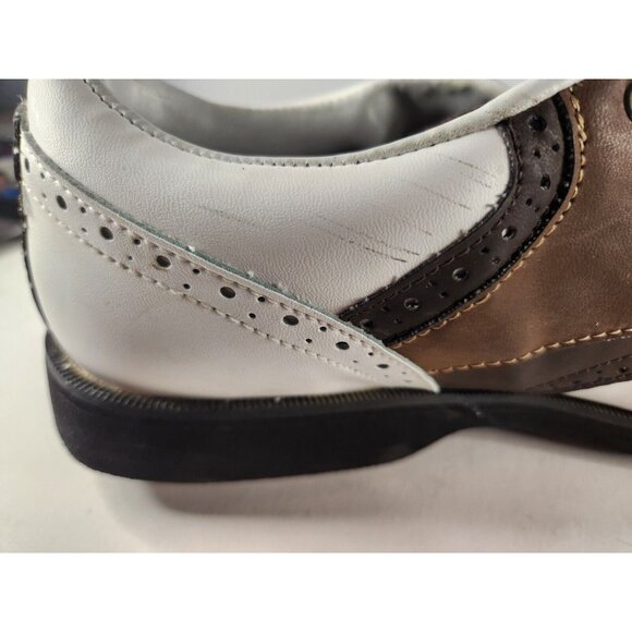 Brooks White And Brown Men Golf Shoe Size 10 Used - Picture 4 of 10